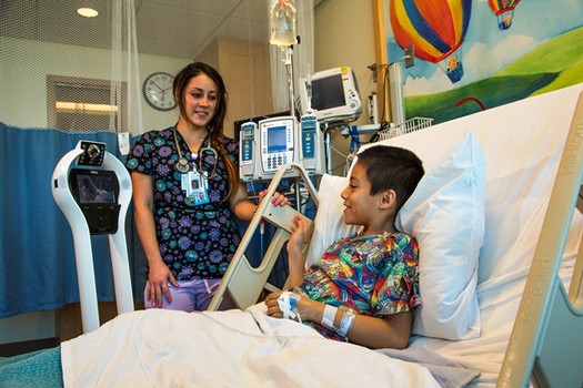 Doctors at Rady Children’s today introduced the deployment of a fleet of VGo telemedicine robots, allowing physicians to evaluate patients quickly and from anywhere.
